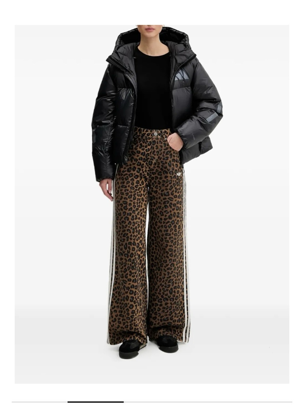 adidas
leopard-print striped jeans - Picture 2 of 5